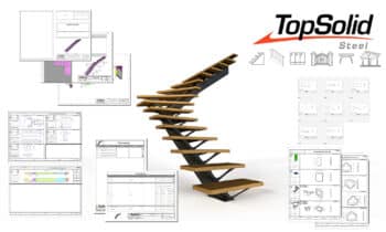 Topsolid1 Escalier avec documents de production hprENT ID4929