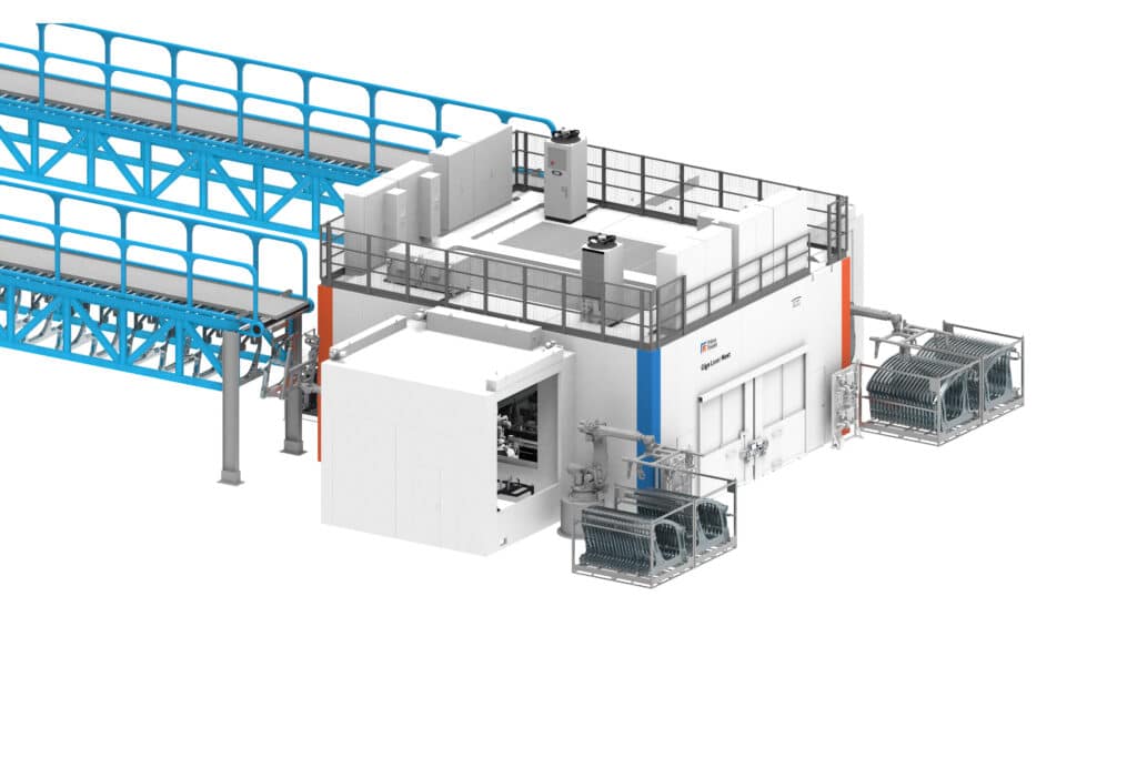 6 Giga Laser Next aerial conveyor configuration